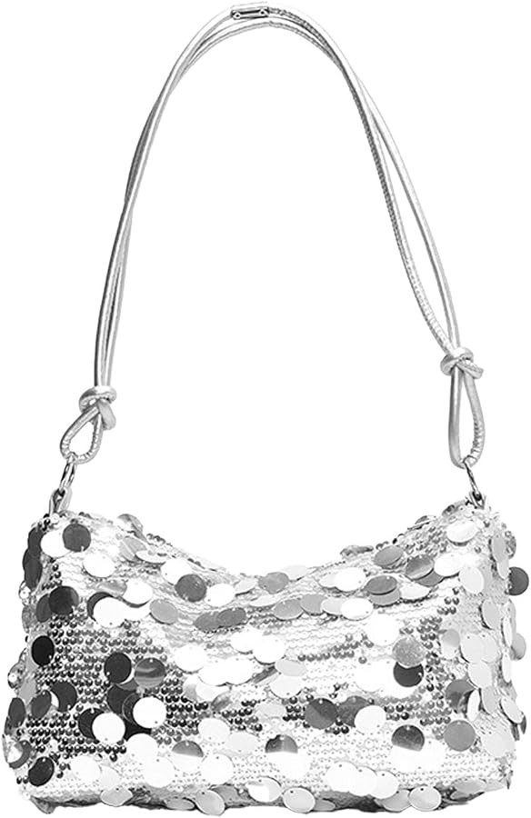 Sequin Clutch Bag for Women, Bling Evening Handbag Sparkly Sequin Shoulder Bag Bling Underarm Bag... | Amazon (UK)