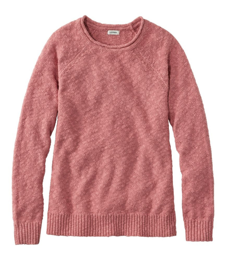 Women's Midweight Cotton Slub Rollneck Pullover Rose Wash Small L.L.Bean | L.L. Bean