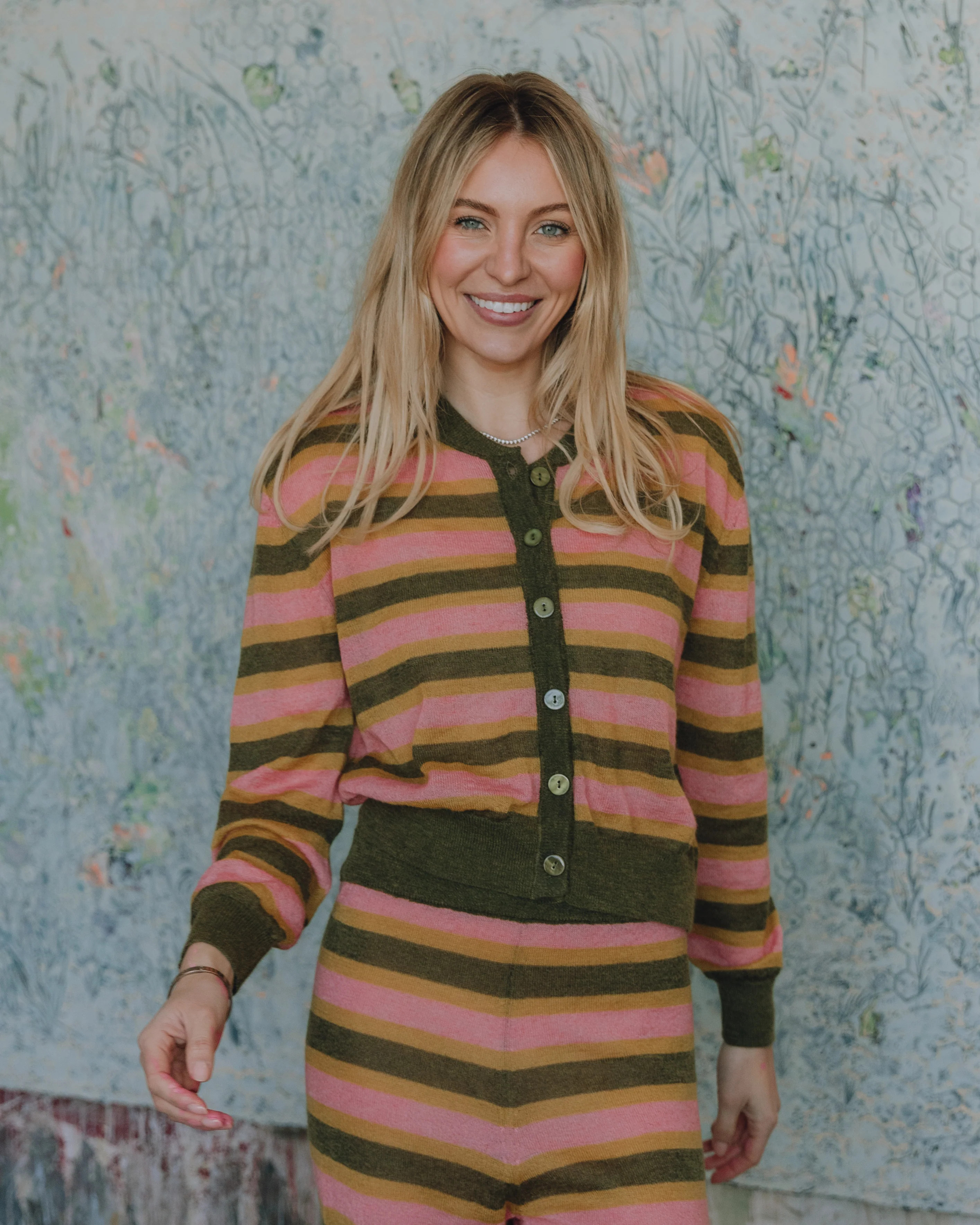 Striped Knit Cardigan | Daily Drills