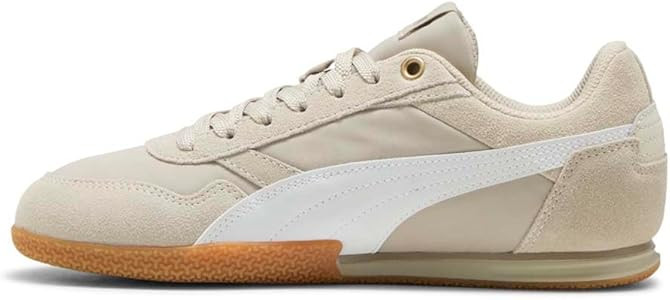 PUMA Womens Bella Donna Nylon Lace Up Sneakers Shoes Casual - Beige - Size 9 M | Amazon (US)