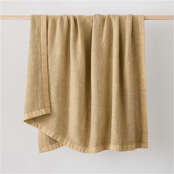 Viscose Linen Throw, 50x60, Natural | West Elm (US)