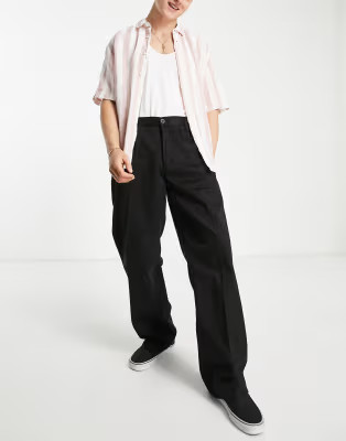 Dr Denim - Omar - Pantalon à pinces - Noir | ASOS (Global)