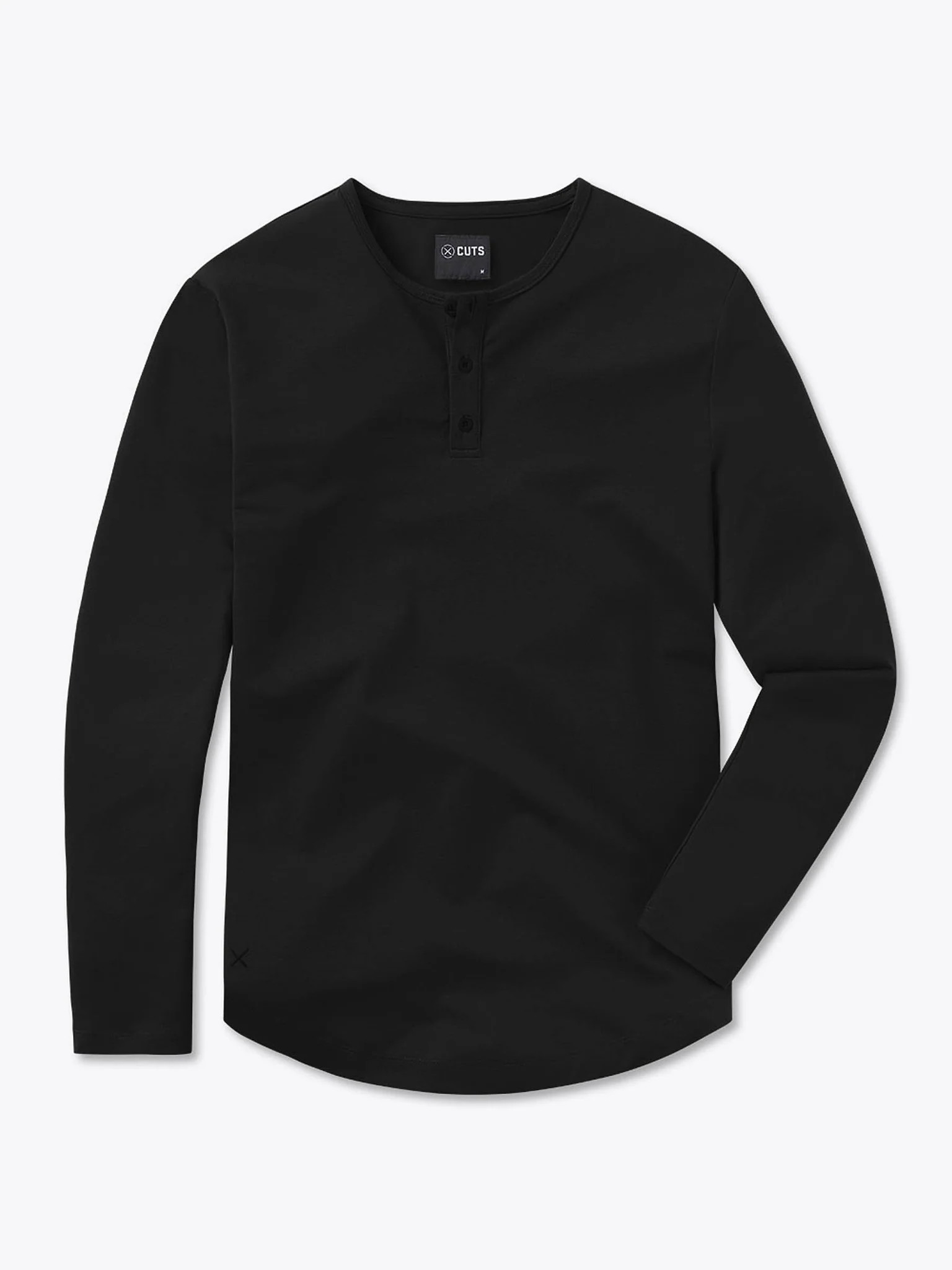 AO Long Sleeve Henley Curve-Hem | Cuts Clothing