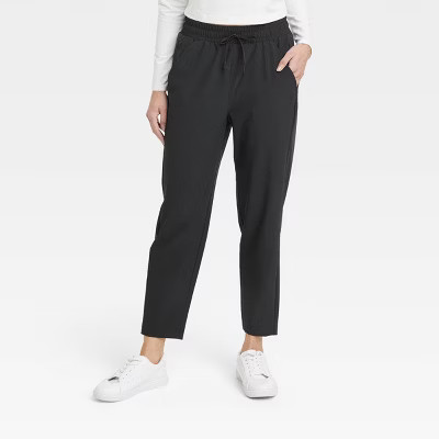Women's Stretch Woven Taper Pants - All in Motion™ | Target