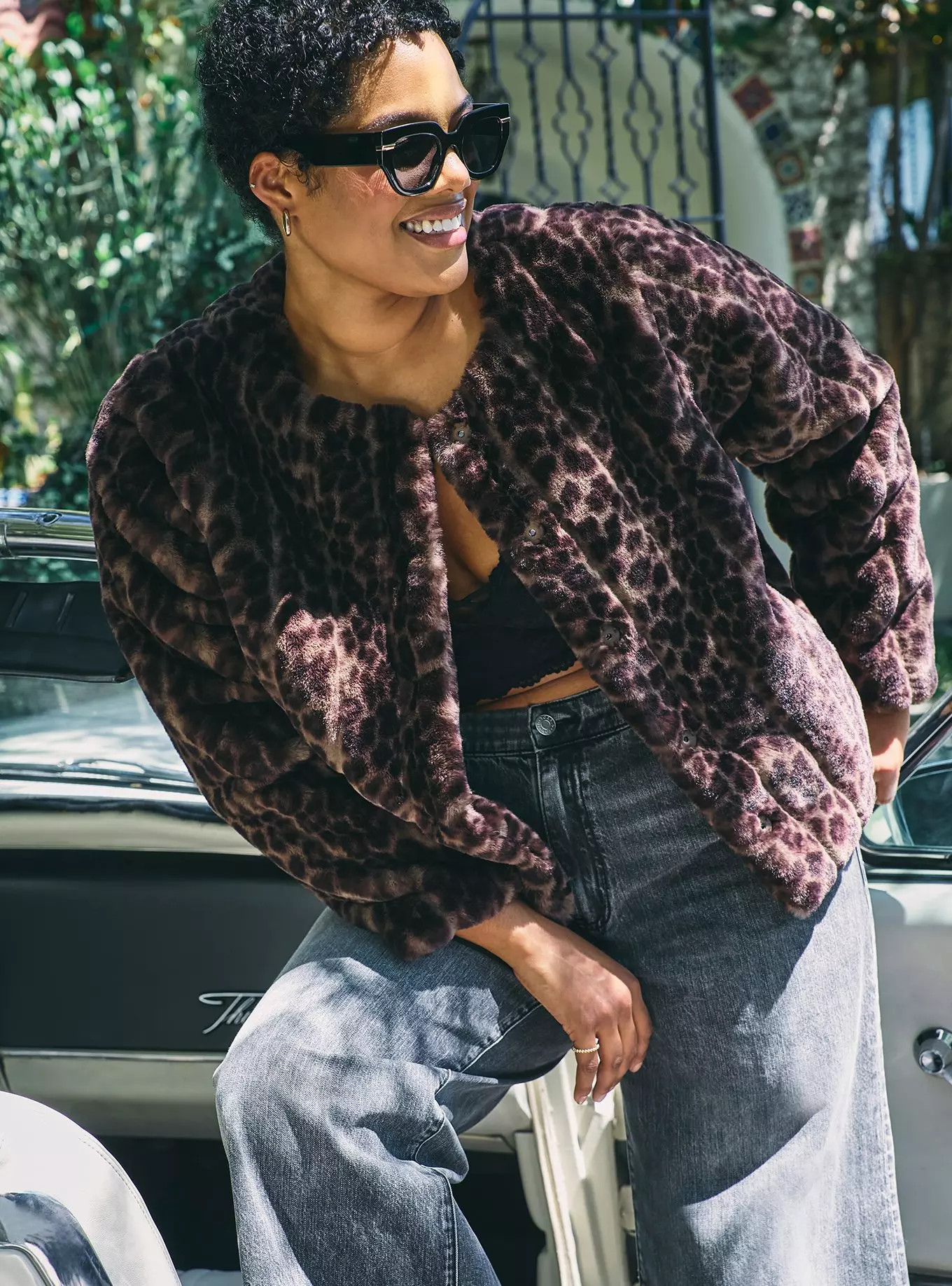 Collarless Faux Fur Jacket | Torrid (US & Canada)