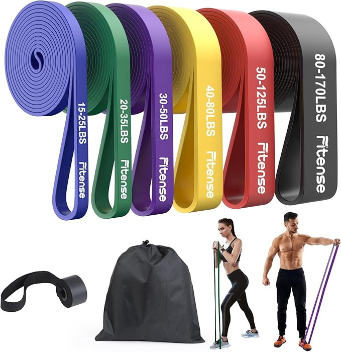 Resistance Bands Set - Pull Up Bands for Men Women, Exercise Bands Resistance with Door Anchor, T... | Amazon (US)