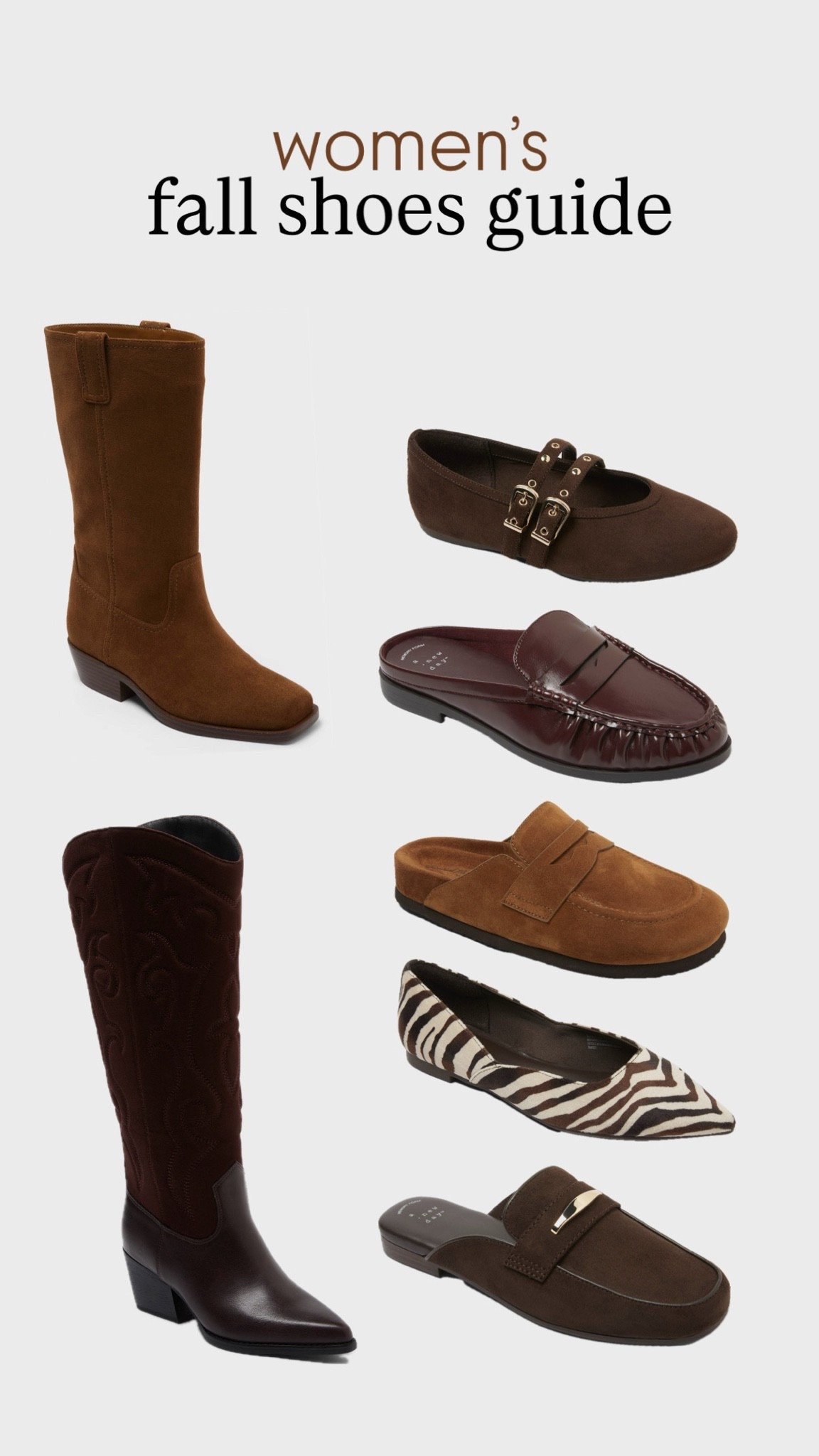 Women fall shoes guide 🤎

#LTKootd #LTKNYFW #LTKSeasonal