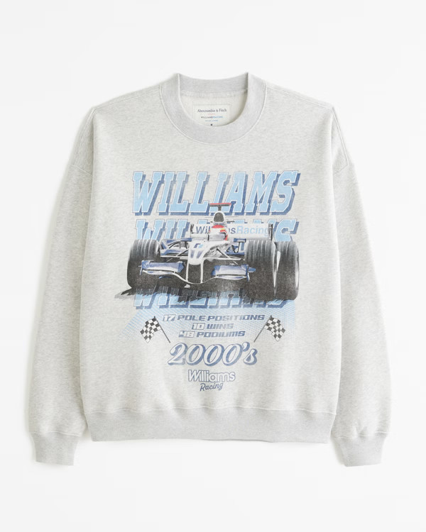 Williams Racing Graphic Crew Sweatshirt | Abercrombie & Fitch (US)