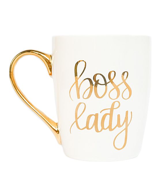 Sweet Water Decor Mugs - Gold 'Boss Lady' Coffee Mug | Zulily
