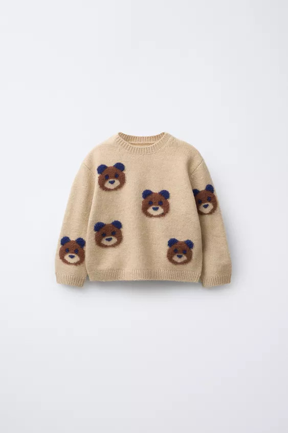 TEDDY BEAR KNIT SWEATER | Zara US