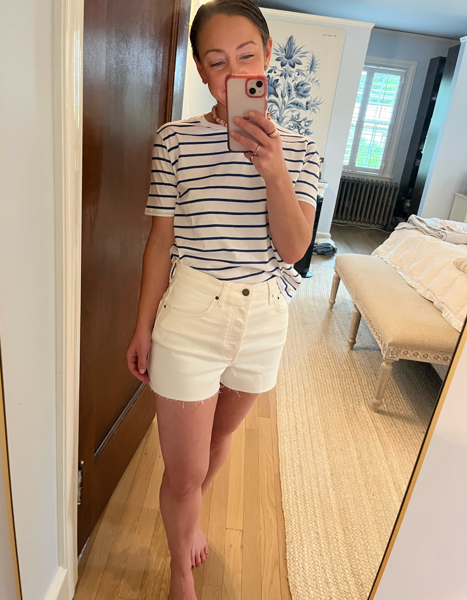 Sezane shorts and tee 

#LTKSeasonal