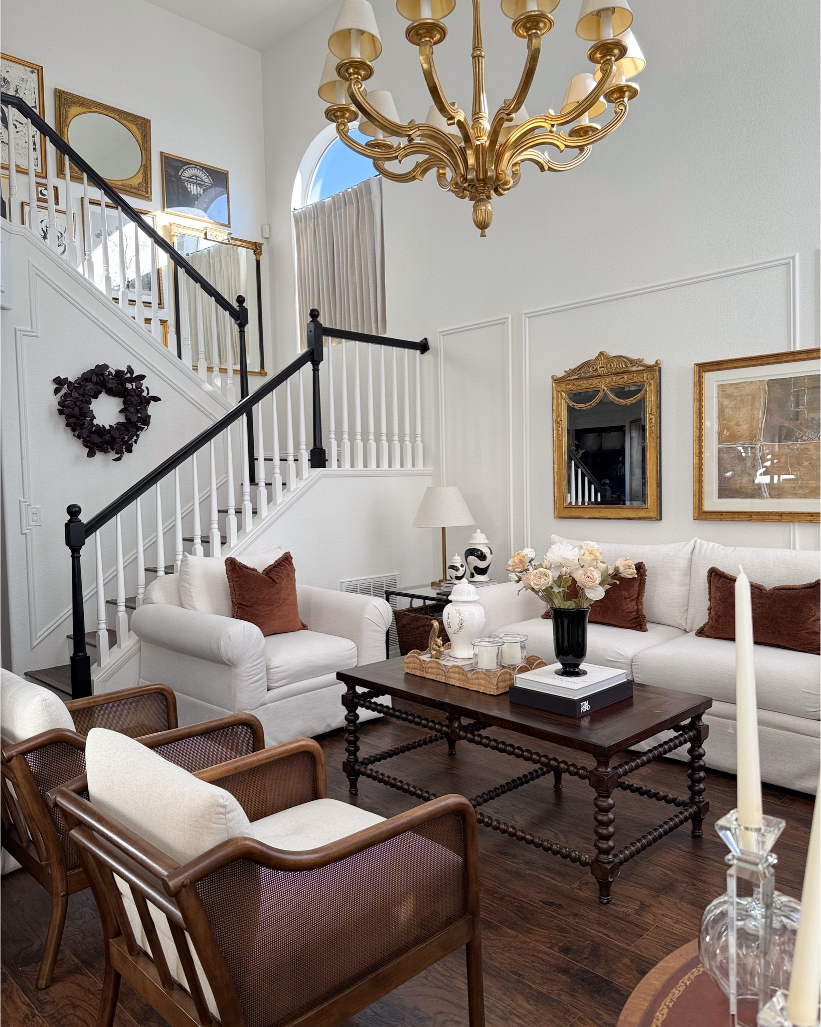 Warm cozy living space. Neutral decor. Warm and rich. Autumn, fall decor. 

#LTKHome #LTKSeasonal #LTKHoliday