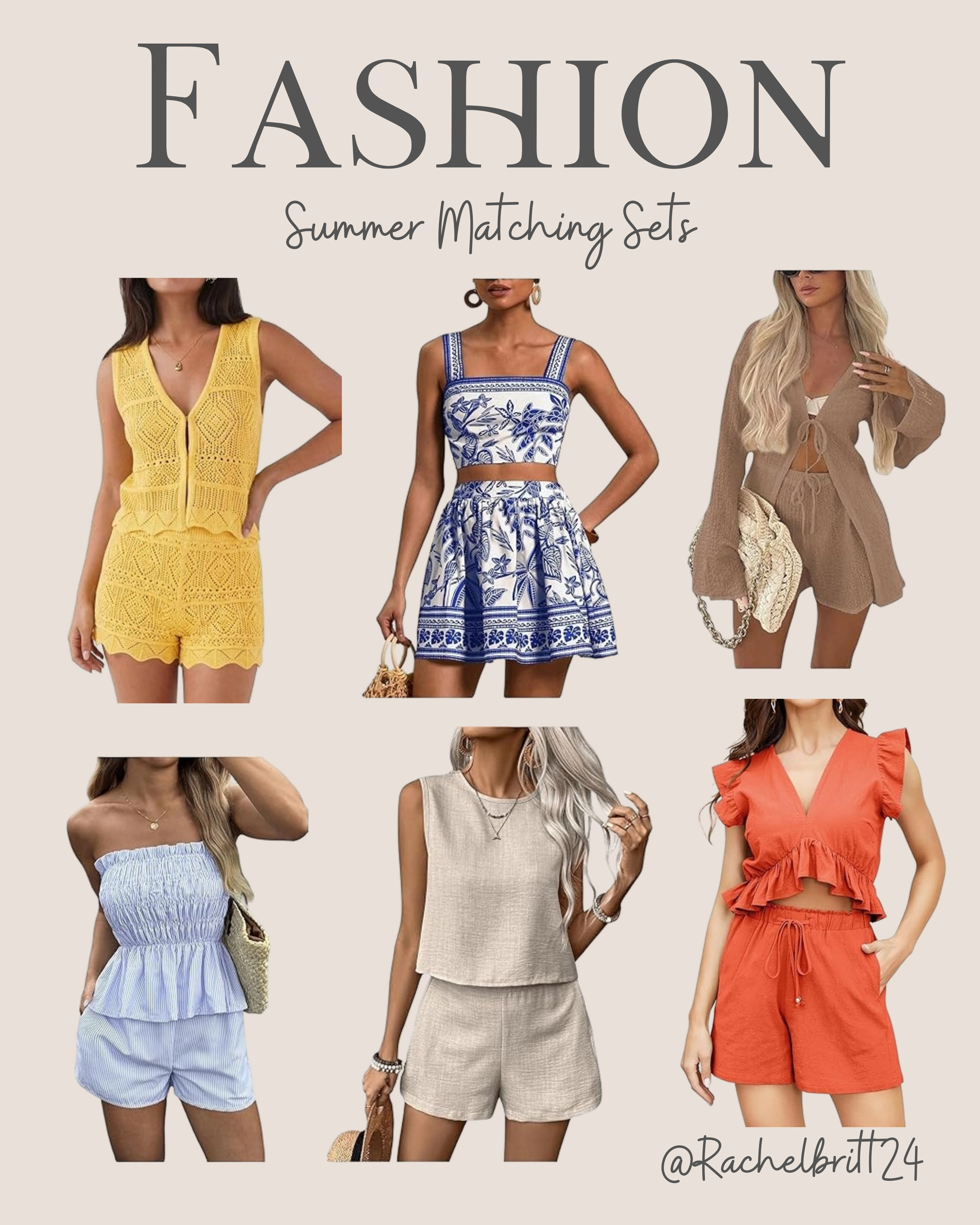 Effortlessly chic and coordinated, these summer matching sets are the ultimate warm-weather staples. Lightweight, breathable, and perfectly paired for any occasion. Save this post and shop the looks at the link in bio! #SummerStyle #MatchingSets #LTKUnder50 

 #LTKdayinmylife #LTKgrwm #LTKootd