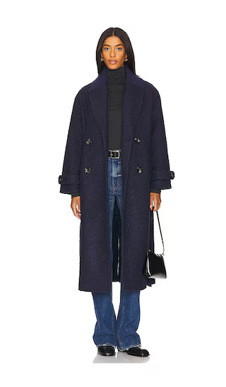 Christie Coat in Navy | Revolve Clothing (Global)