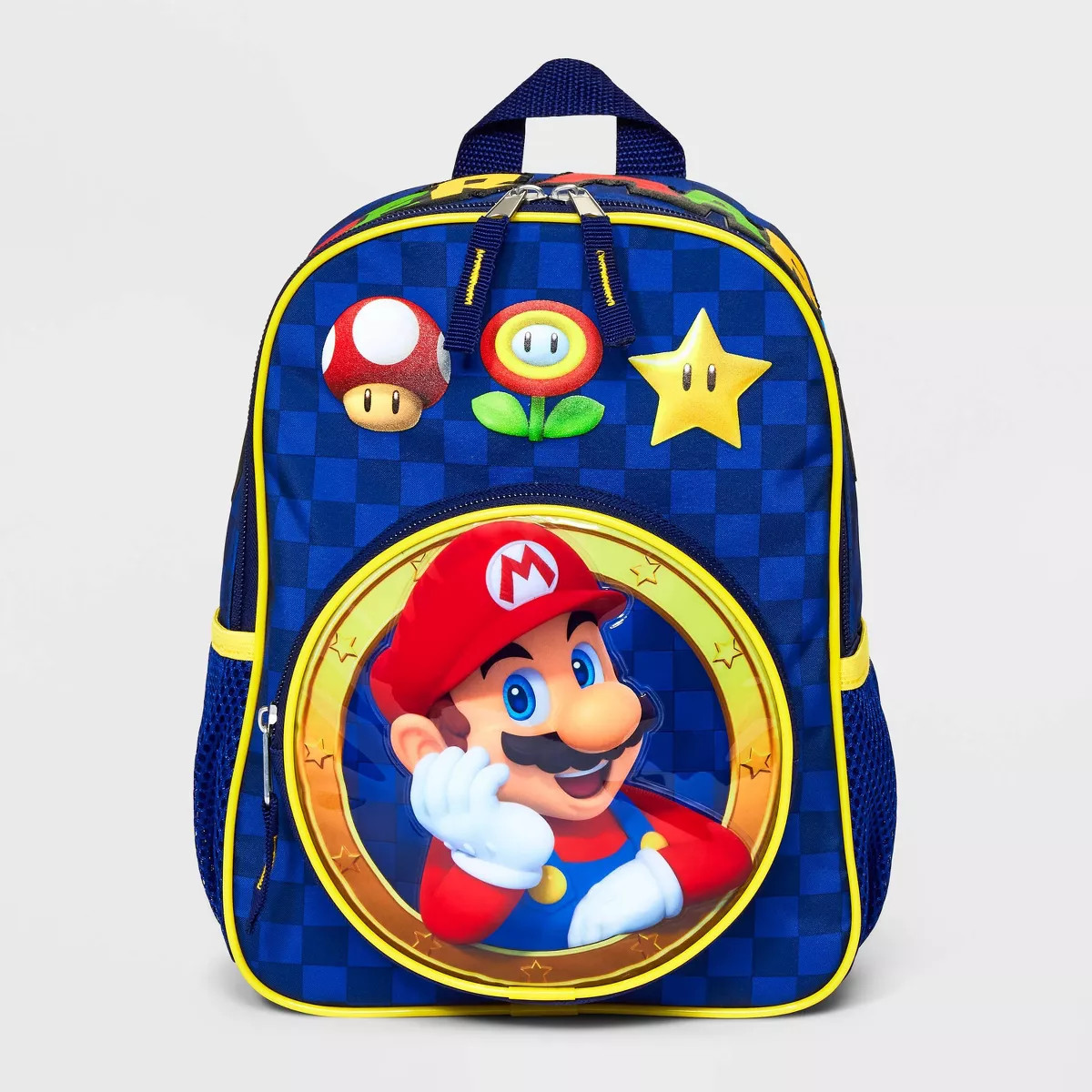 Kids' Super Mario Mini Backpack - Blue: Polyester, 5 Years+, Softside, Woven, Figures Pattern | Target