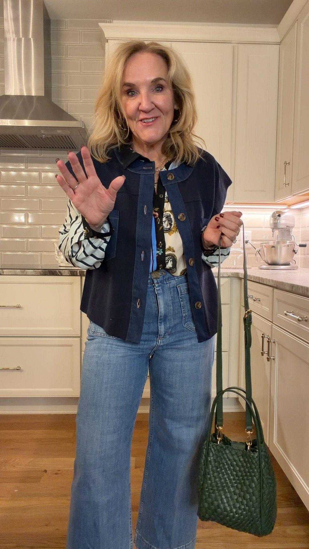 New anthro pieces! Get on the waitlist for this cardigan vest! I’m linking a couple that will give a similar vibe. Gosh things go fast. 😡
Wearing my regular size in all! 
Colette jeans. Had to get this light wash. So good. Blouse is on sale 

#LTKPetite #LTKOver40 #LTKSaleAlert