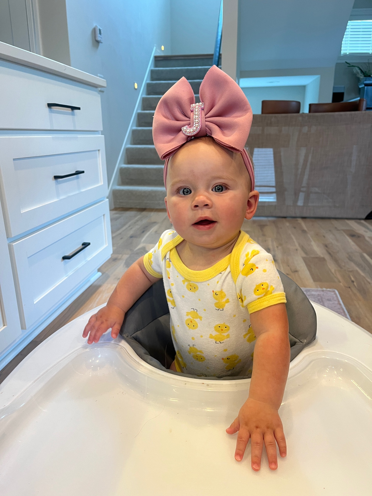 This now may be my favorite accessory for a little girl ever! We plopped it on her in the hospital and she never messes with it now. 

You can place a giant bow or headband on her and she’s just so used to them. Plus this bow continues to hold its shape and stick straight up never flopping! 

#LTKStyleTip #LTKKids #LTKBaby