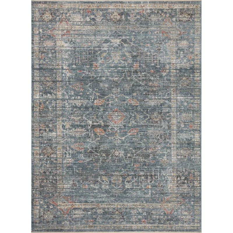 Magnolia Home By Joanna Gaines X Loloi Millie Denim / Multi Area Rug | Wayfair North America