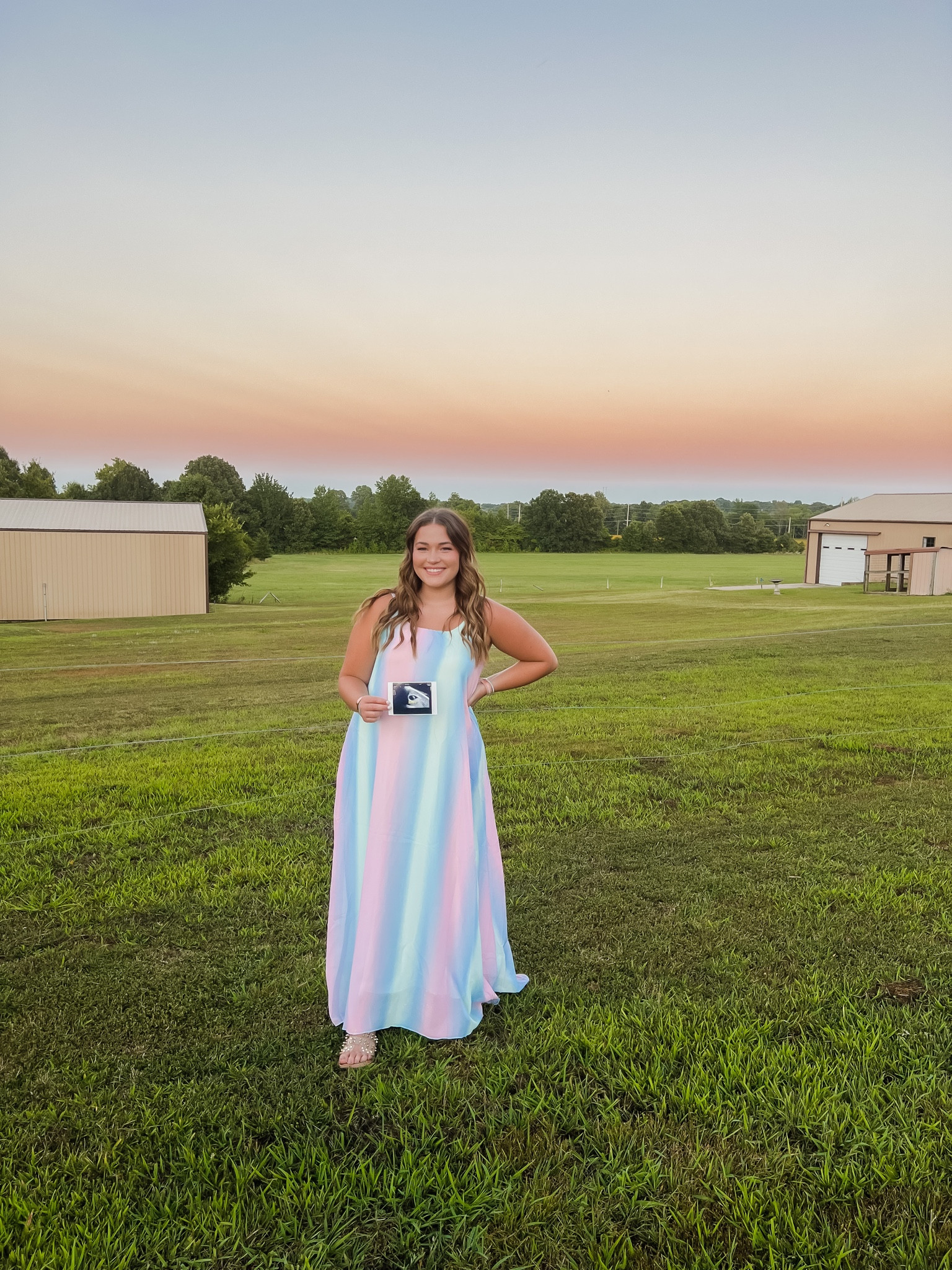 The perfect dress for a gender reveal! Super comfy, affordable, and can be worn for other occasions too!🩷🩵

#LTKstyletip #LTKunder50 #LTKbaby