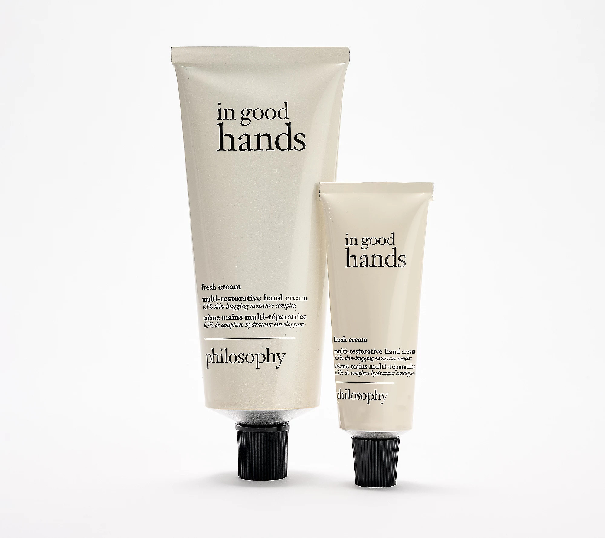 philosophy in good hands restorative hand cream 4oz & 1oz set | QVC