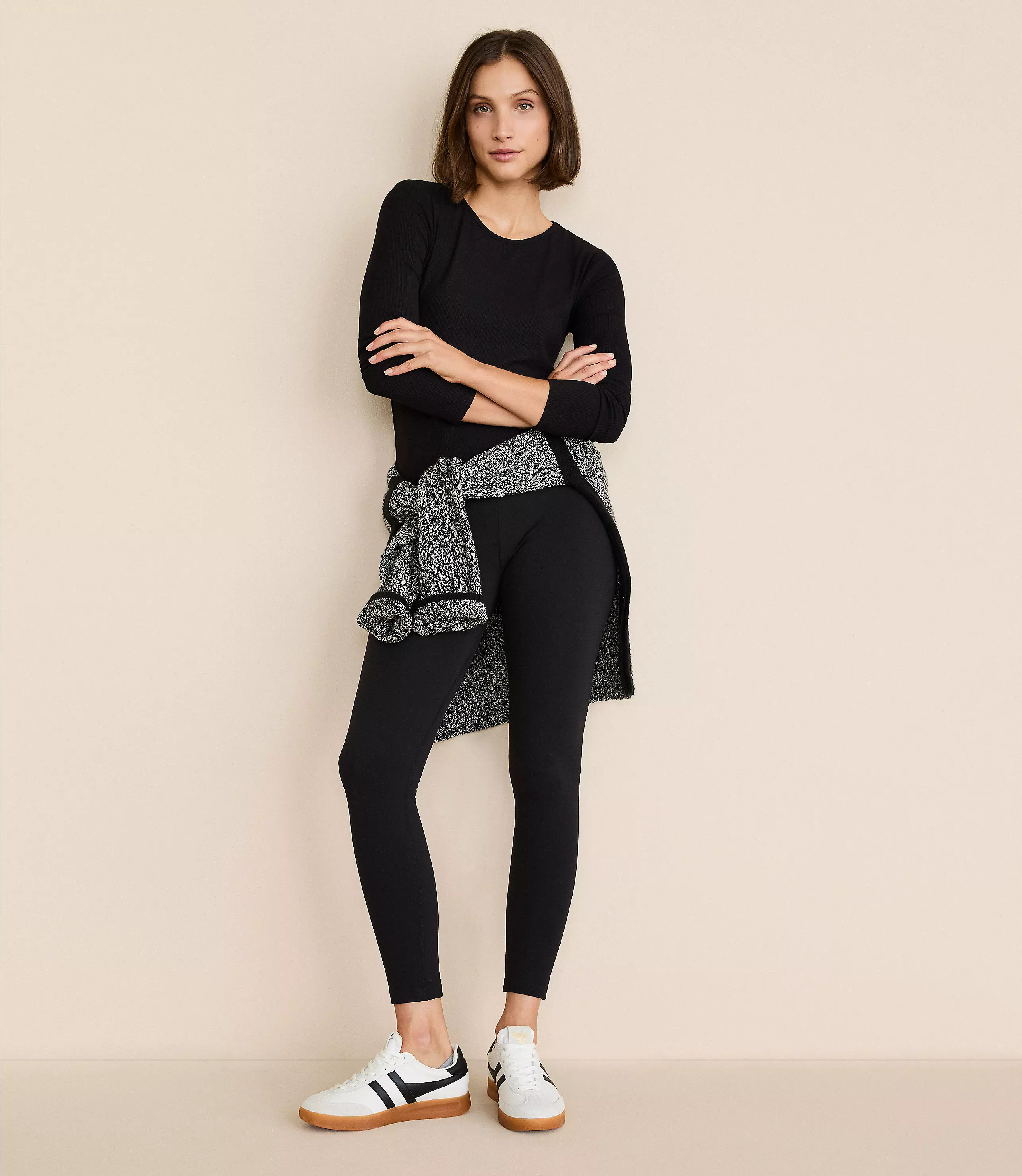 Lou & Grey Cozy Fleece Back Leggings | LOFT