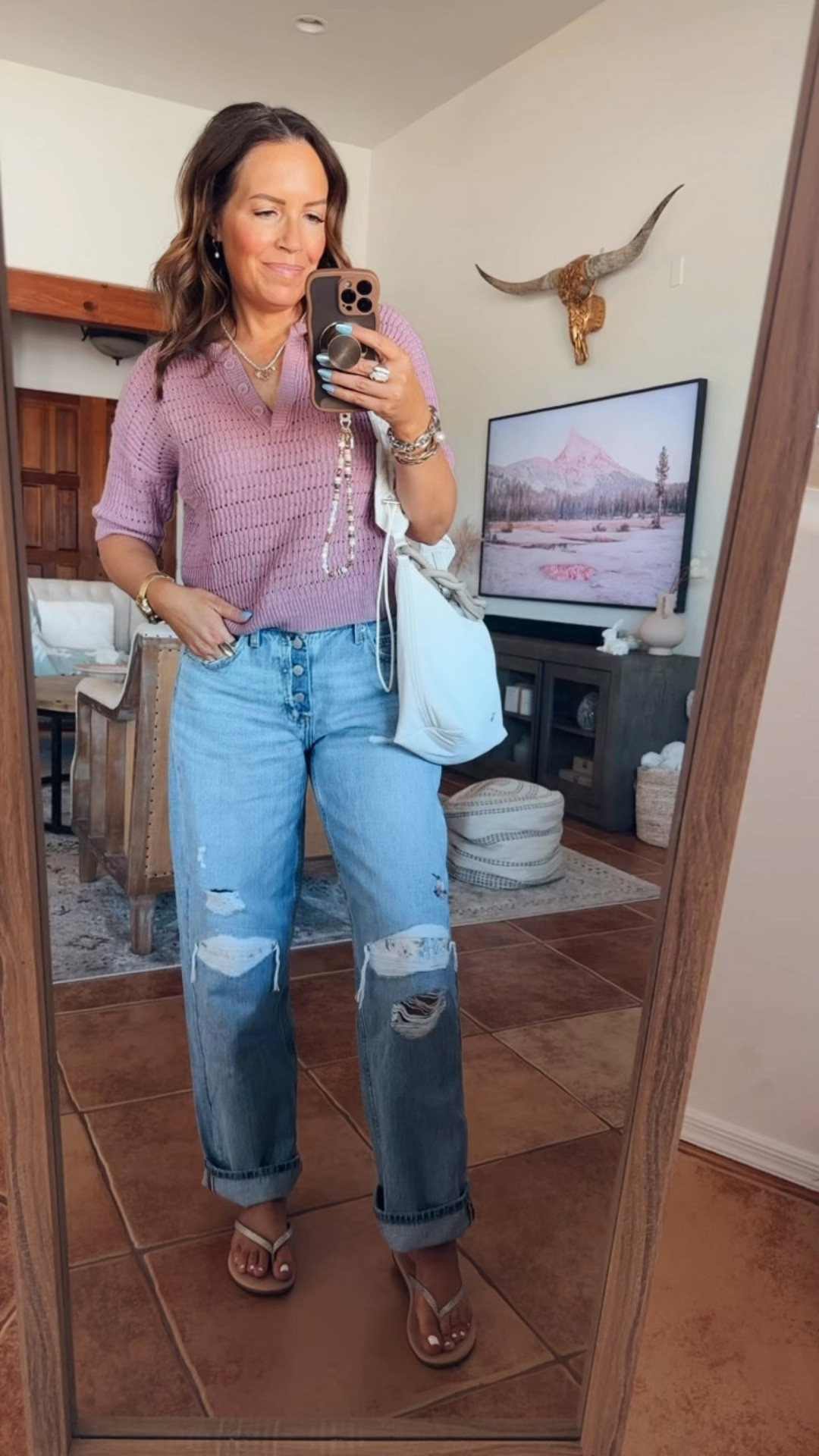 Casual spring outfit idea! My top and jeans are on sale!

S in top//6 in jeans (sized up 2 sizes)


#LTKOver40 #LTKgrwm #LTKootd
