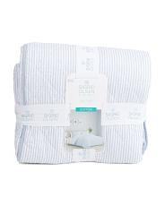 Cotton Striped Quilt Set | TJ Maxx