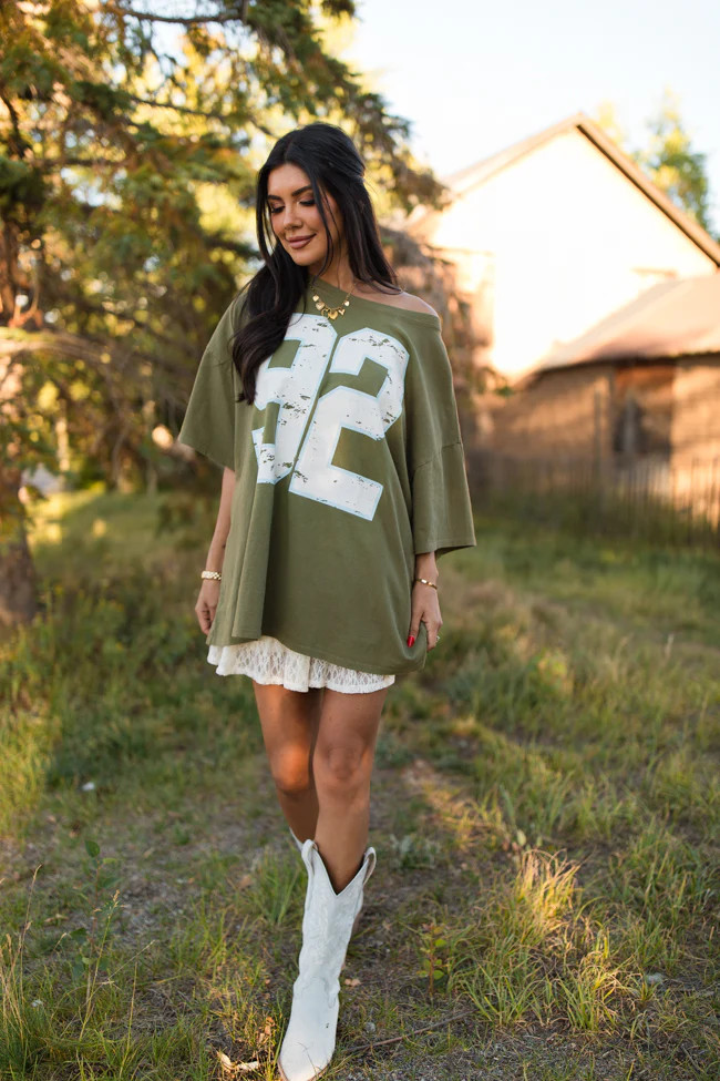 92 Moss Hyfve Oversized Graphic Tee | Pink Lily