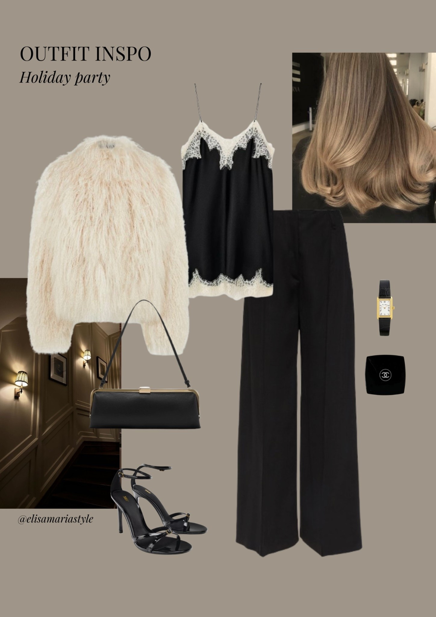 Lace top holiday party outfit idea ✨

#LTKfestive #LTKpartywear #LTKdatenight