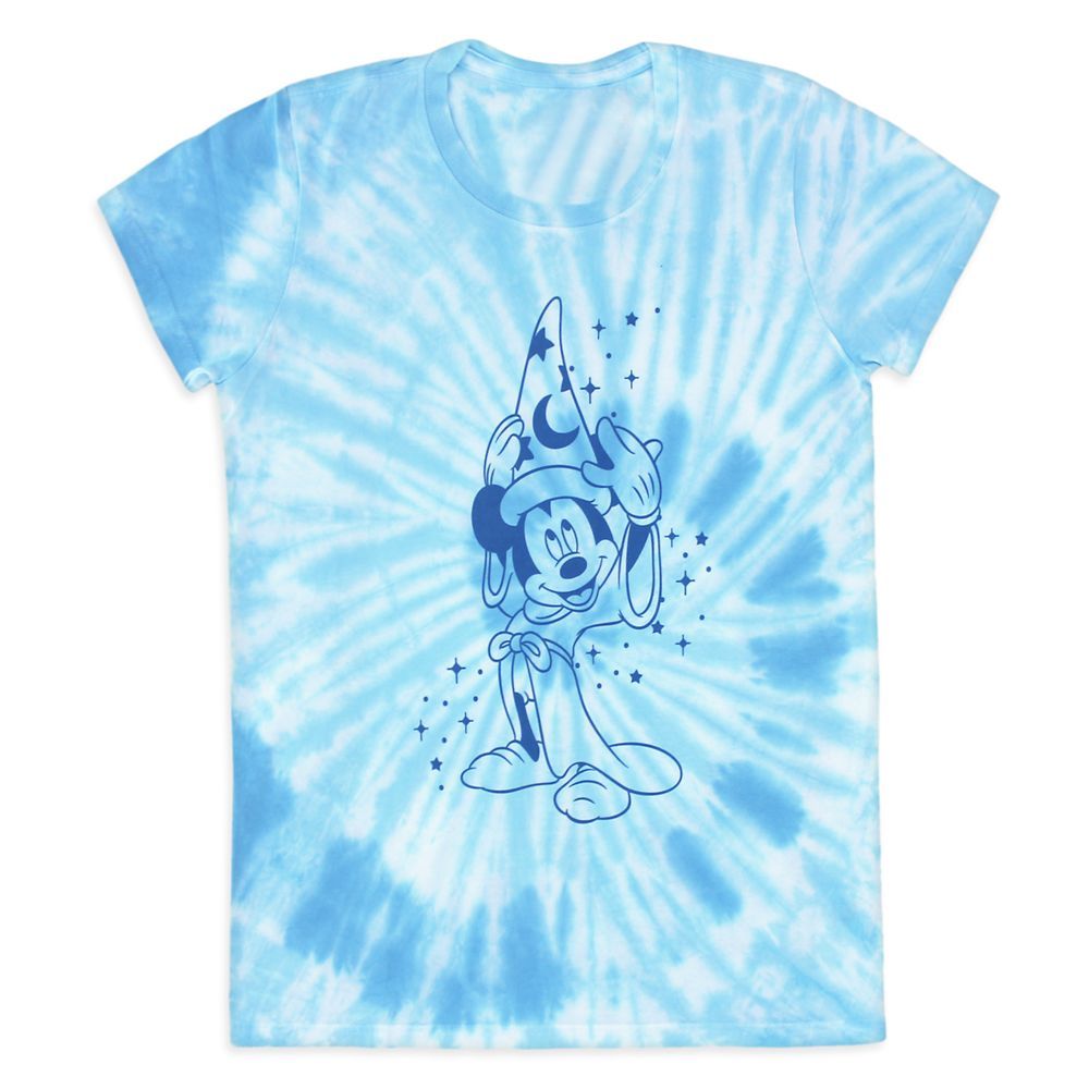 Sorcerer Mickey Mouse Tie-Dye T-Shirt for Women – Fantasia | shopDisney | Disney Store