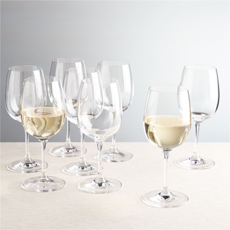 Viv White Wine Glasses, Set of 8 + Reviews | Crate and Barrel | Crate & Barrel