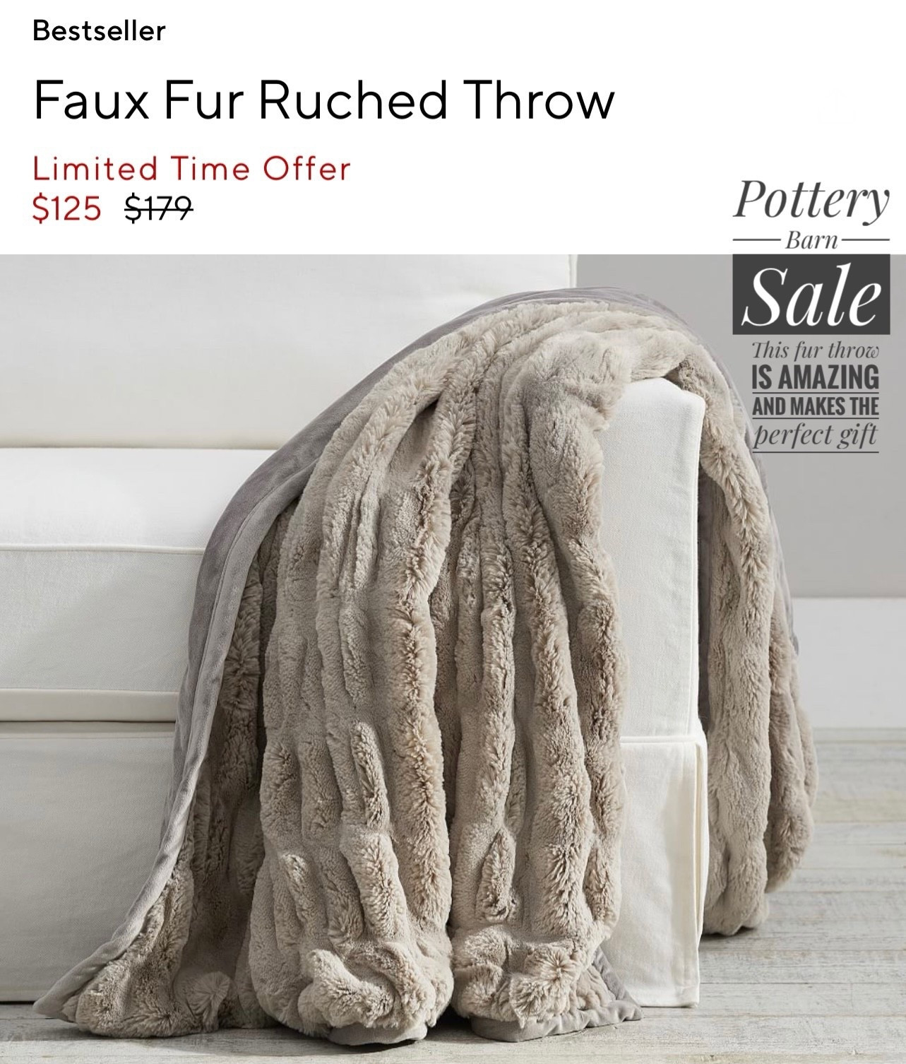 The most amazing fur throw and it’s now on sale 🎁 The perfect gift for anyone !!

#LTKHoliday #LTKGiftGuide #LTKSaleAlert