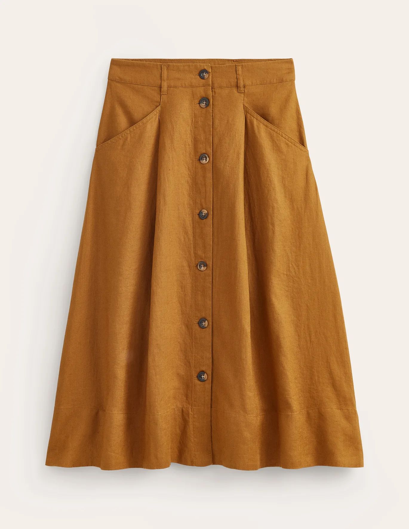 Petra Linen Midi Skirt | Boden (UK & IE)