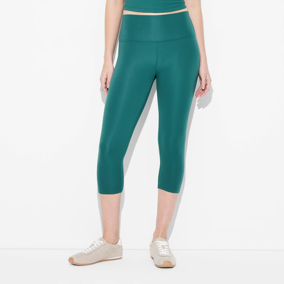 Women's High-Waisted ButterBliss Capri Leggings - Wild Fable™ Cherry Red S | Target