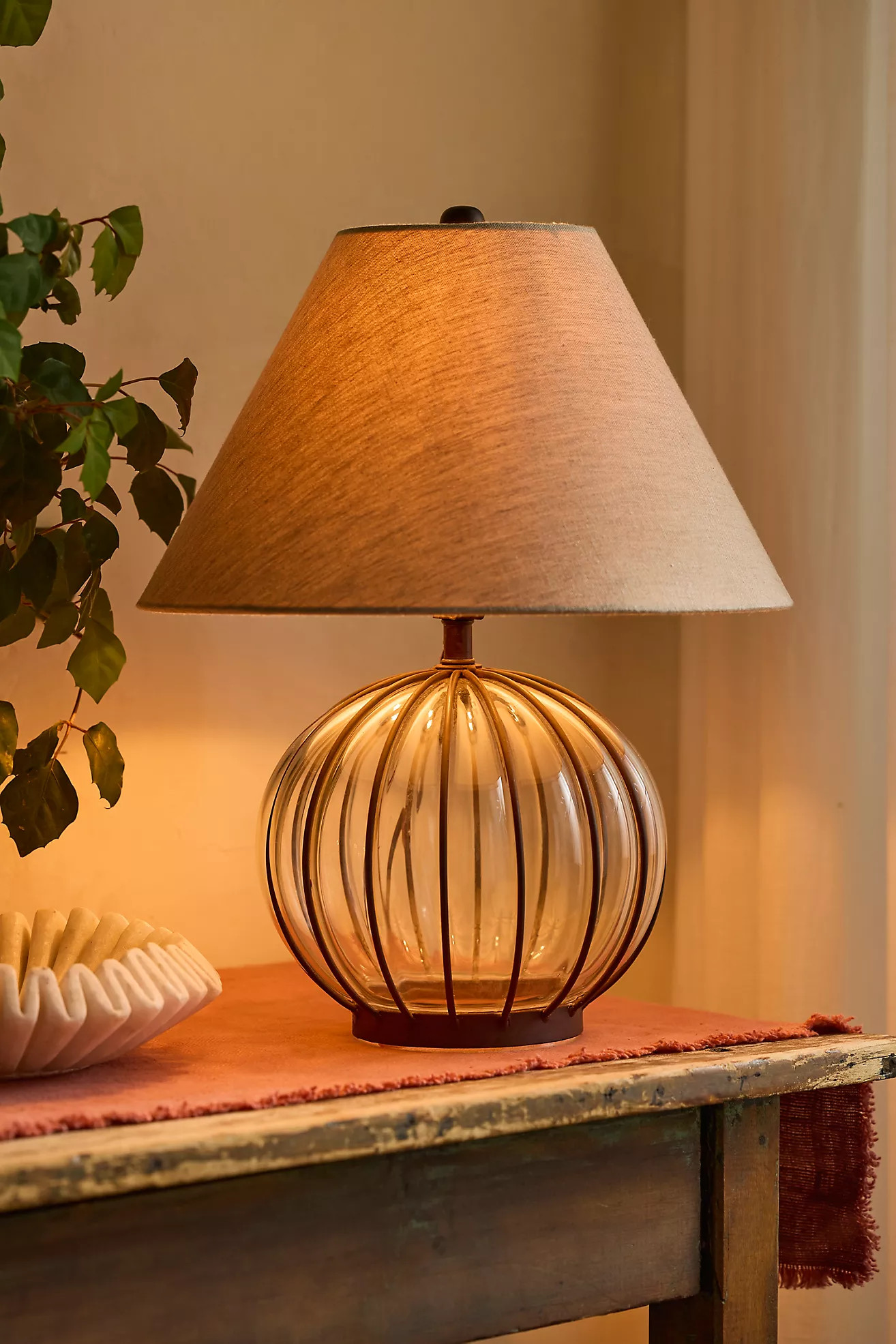 Striped Iron Table Lamp | Anthropologie (US)