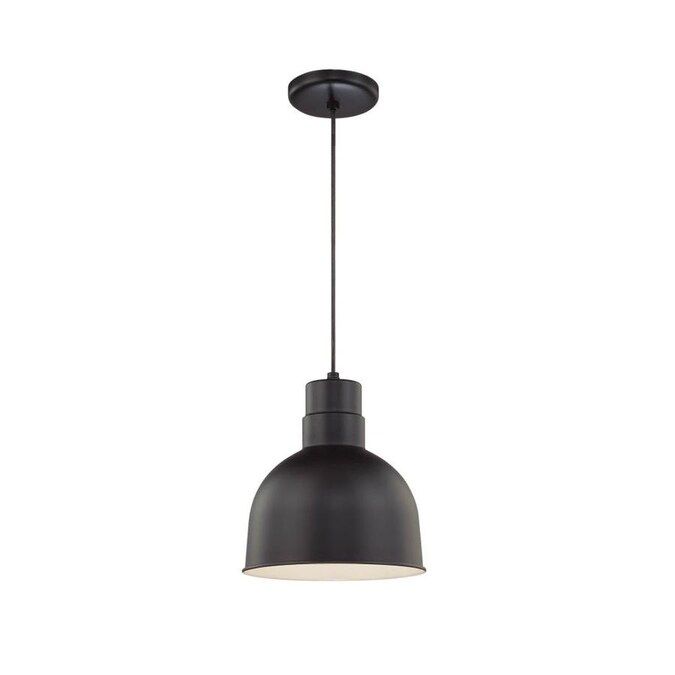 Millennium Lighting R Series Satin Black Industrial Dome Pendant Light Lowes.com | Lowe's