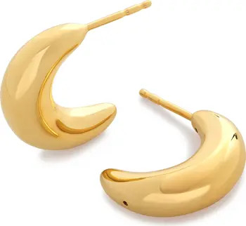 Monica Vinader Crescent Moon Hoop Earrings | Nordstrom | Nordstrom