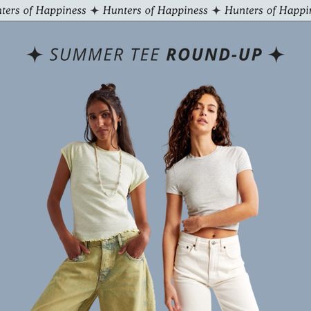 Easy summer Tees from Amazon, Abercrombie and Free people!