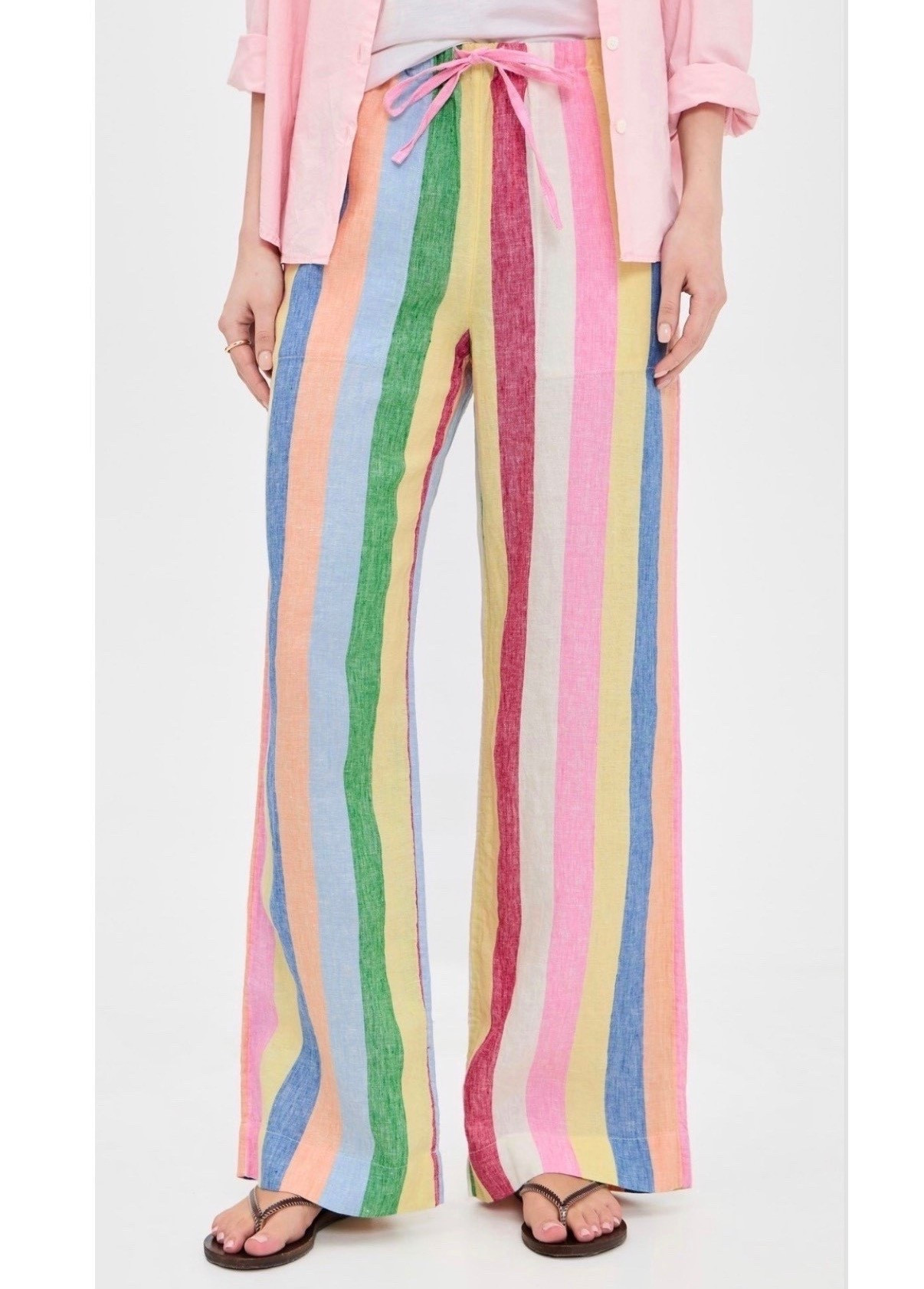 Stripe pants 
Vacation outfit 

#LTKSeasonal