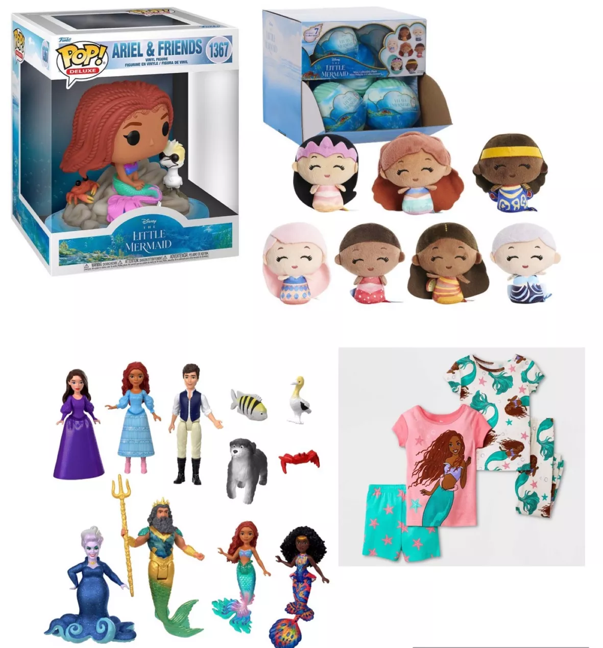 The Little Mermaid Live Action Ariel and Friends Deluxe Funko Pop