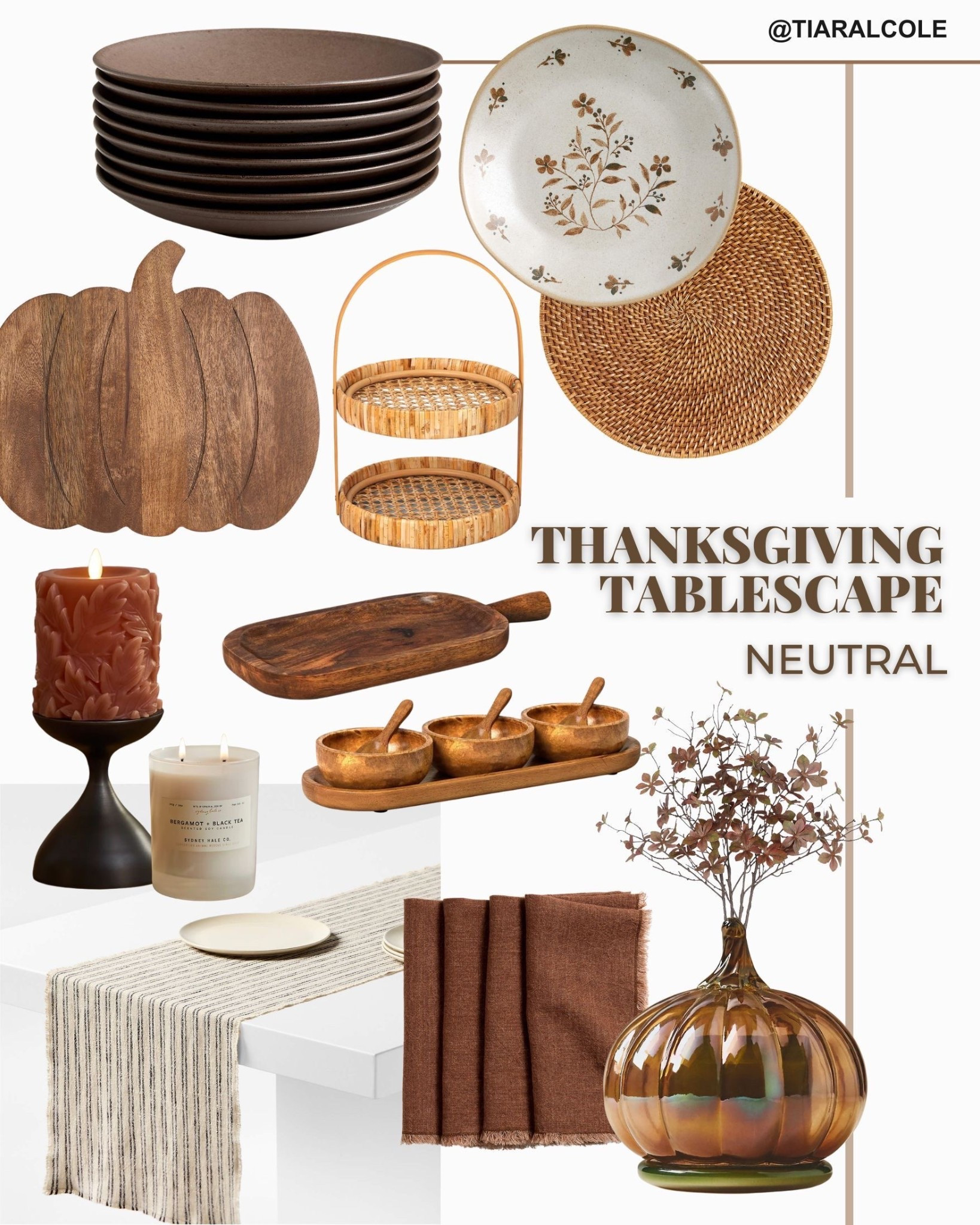 Neutral tones, golden glow, and a table that feels as cozy as pumpkin pie. Here’s my Neutral Tablecape this Thanksgiving. #ThankgsgivingStyle #Tablescape

#LTKHome #LTKFallSale #LTKSeasonal