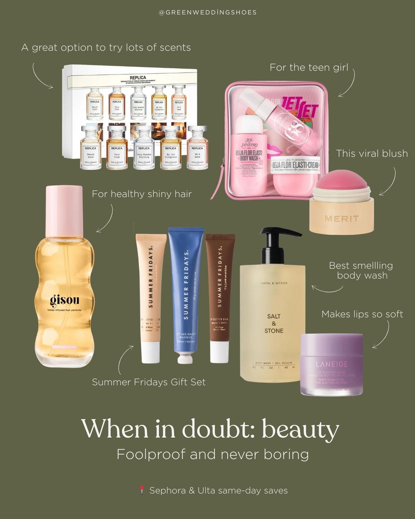 Last Minute Gift Ideas: Beauty Edition! Lots of great brands on Amazon Prime or do buy online, pickup in store at your local Sephora or Ulta. You got this!! Gifting Tip - I love gifting perfume sampler sets so the recipient can find their new fave scent! 

#LTKGiftGuide #LTKHoliday #LTKBeauty