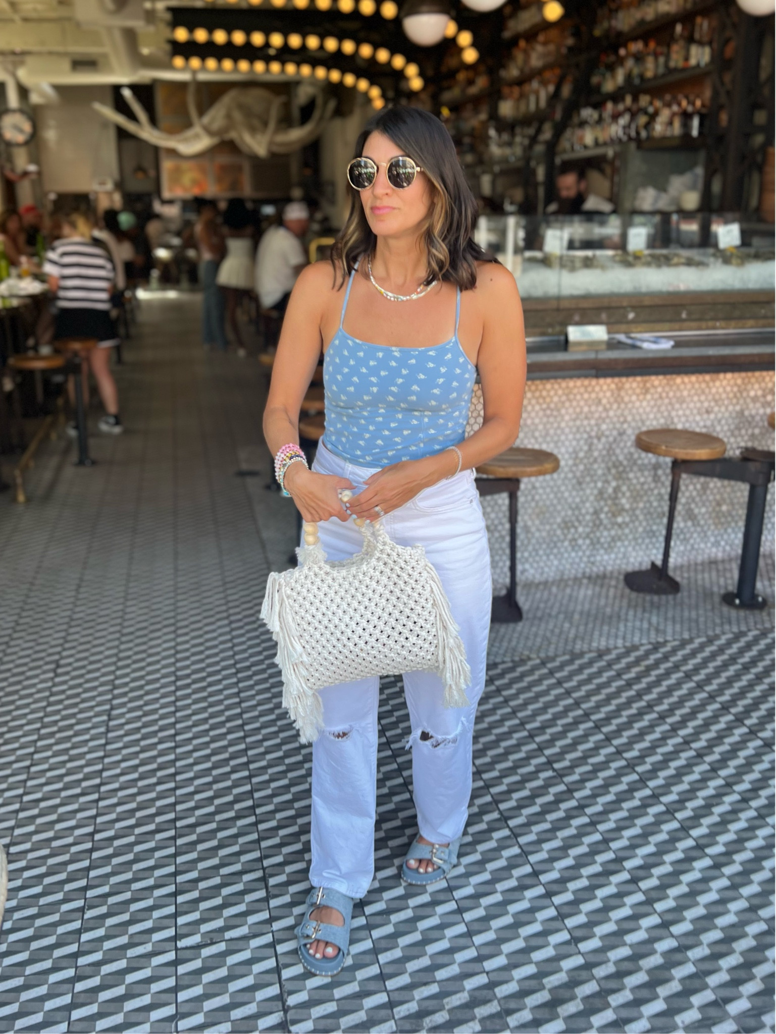 Summer style. Nordstrom racks finds. White denim jeans. 

#LTKxNSale #LTKStyleTip #LTKSummerSales