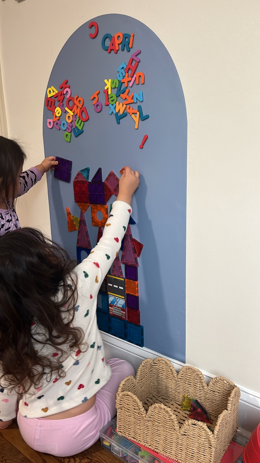 No screens. No mess. Just focused play ✨ This magnetic wall decal keeps my toddlers entertained during WFH hours or dinner prep time! Cute playroom decor that’s perfect for small spaces. 

#LTKFindsUnder100 

#LTKKids #LTKmomlife