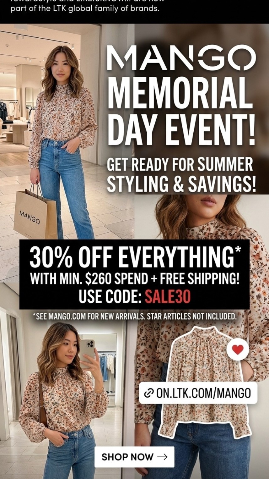 Mango memorial day event !!!

#LTKgrwm #LTKootd #LTKSeasonal