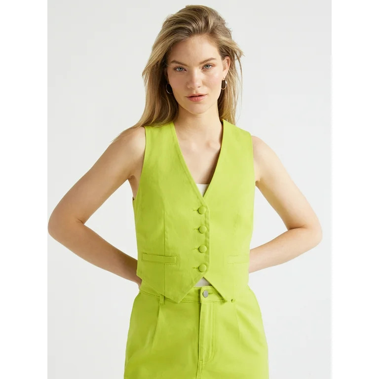 Scoop Women’s Tailored Vest, Sizes XS-XXL | Walmart (US)