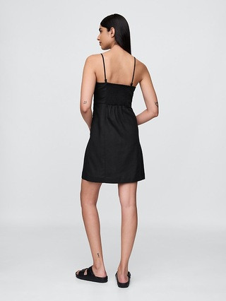 Linen-Blend Mini Dress | Gap (US)