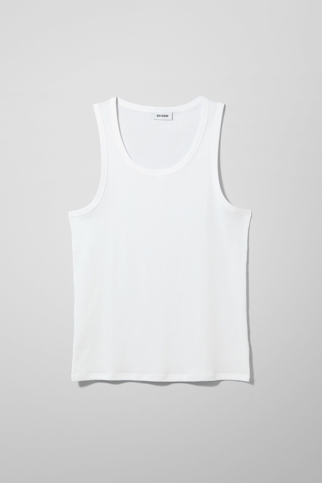 Tank Rib Top - White | Weekday