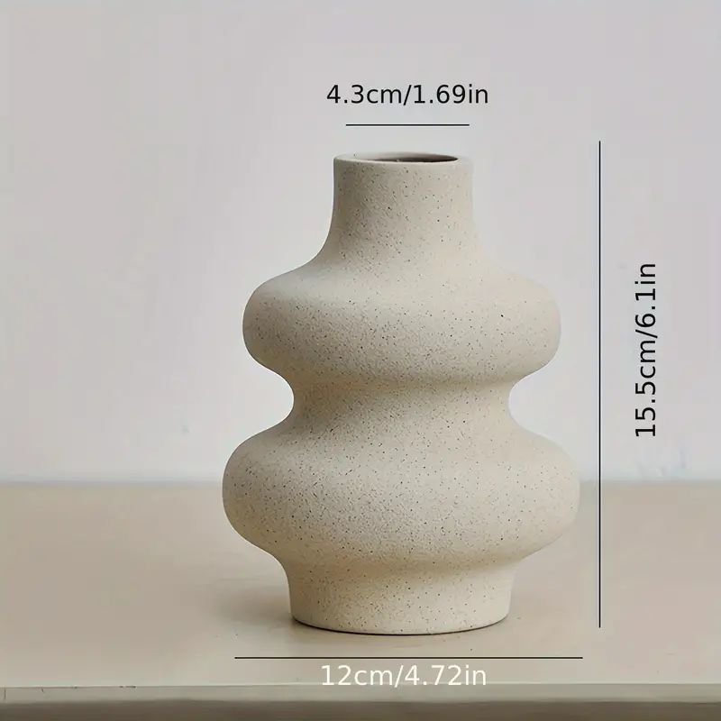 1pc Aesthetic Ceramic Flower Vase for Home Décor - Perfect for Living Room, Bedroom, and Table D... | Temu Affiliate Program