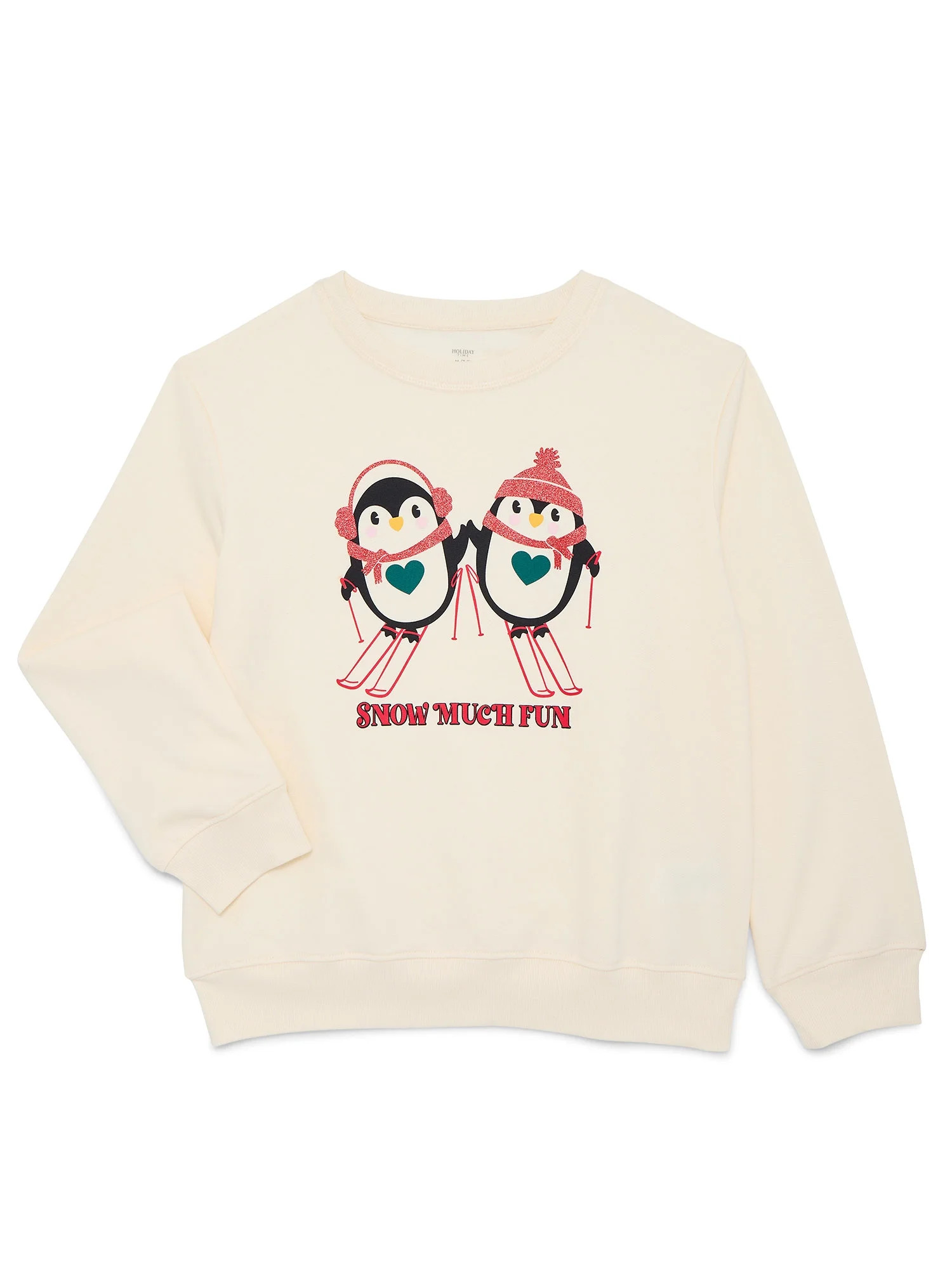 Holiday Time Girls Christmas Fleece Graphic Sweatshirt, Sizes 4-18 | Walmart (US)